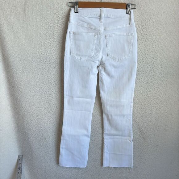 J Crew 9" demi-boot crop jean in white wash Womens Size 24 - Picture 3 of 11
